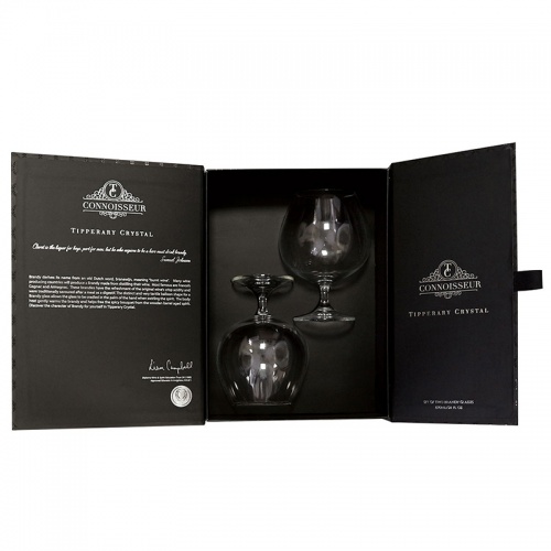 Tipperary Crystal Connoisseur Set of 2 Brandy Glasses 690ml in Gift Box